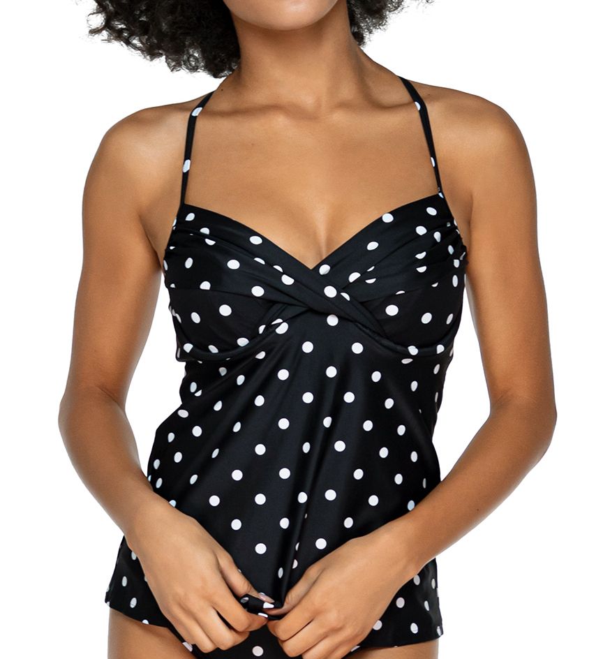 Deco Dot Crossroads Tankini Swim Top-gs