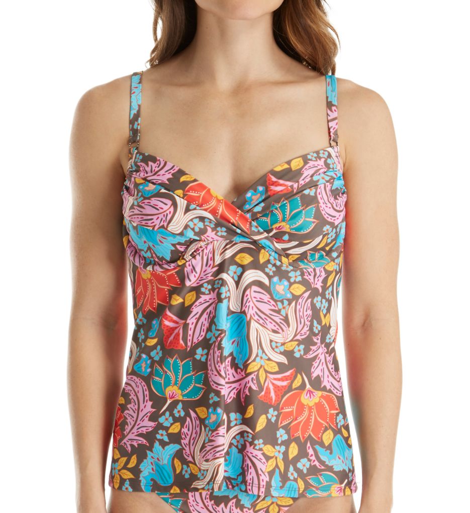 Woodstock Crossroads Underwire Tankini Swim Top-fs