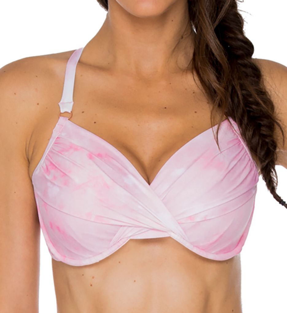 Pink Opal Crossroads Underwire Bikini Swim Top