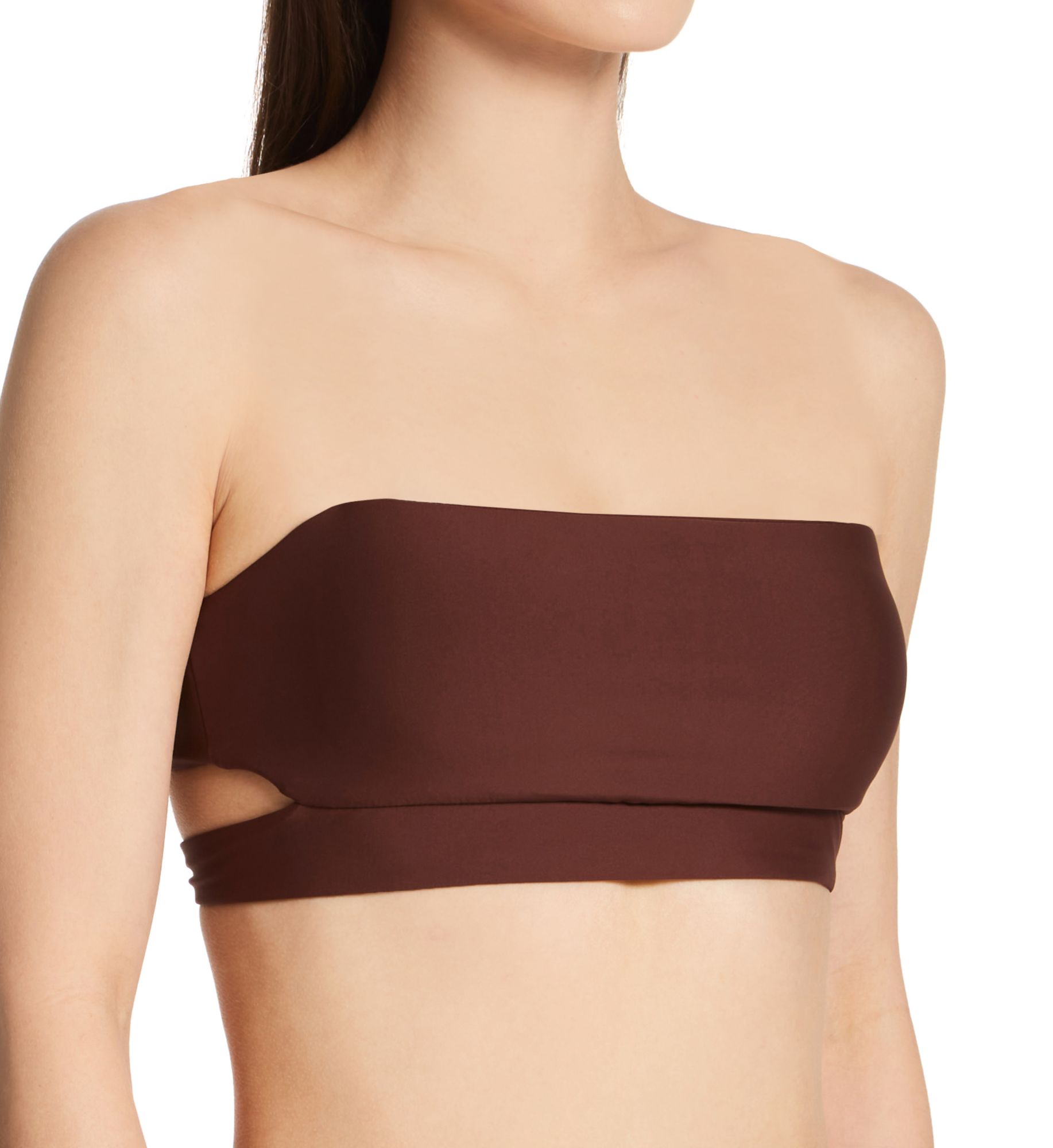 Haut De Maillot De Bain Bandeau Swim Systems Bridget - Taille 36D - Rembourré - Jardin Côtier
