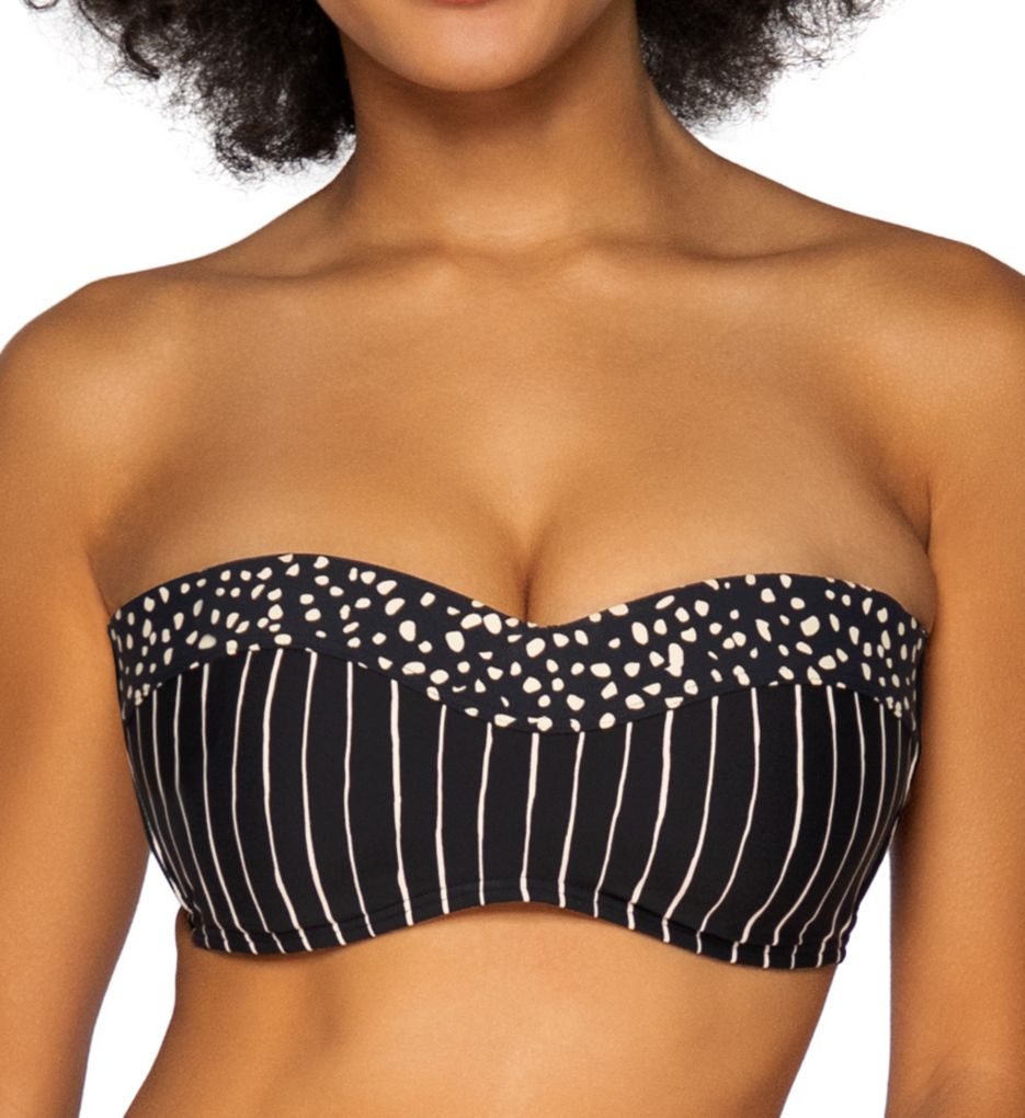 Black Sand Bridget Bandeau Swim Top-fs