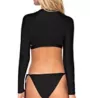 Swim Systems Black Rebel Crop Swim Top T562B - Image 2