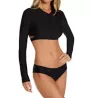 Swim Systems Black Rebel Crop Swim Top T562B - Image 3