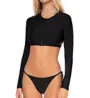 Swim Systems Black Rebel Crop Swim Top T562B - Image 1