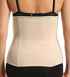 Midriff Shaping Hook and Eye Waist Cincher Nude S