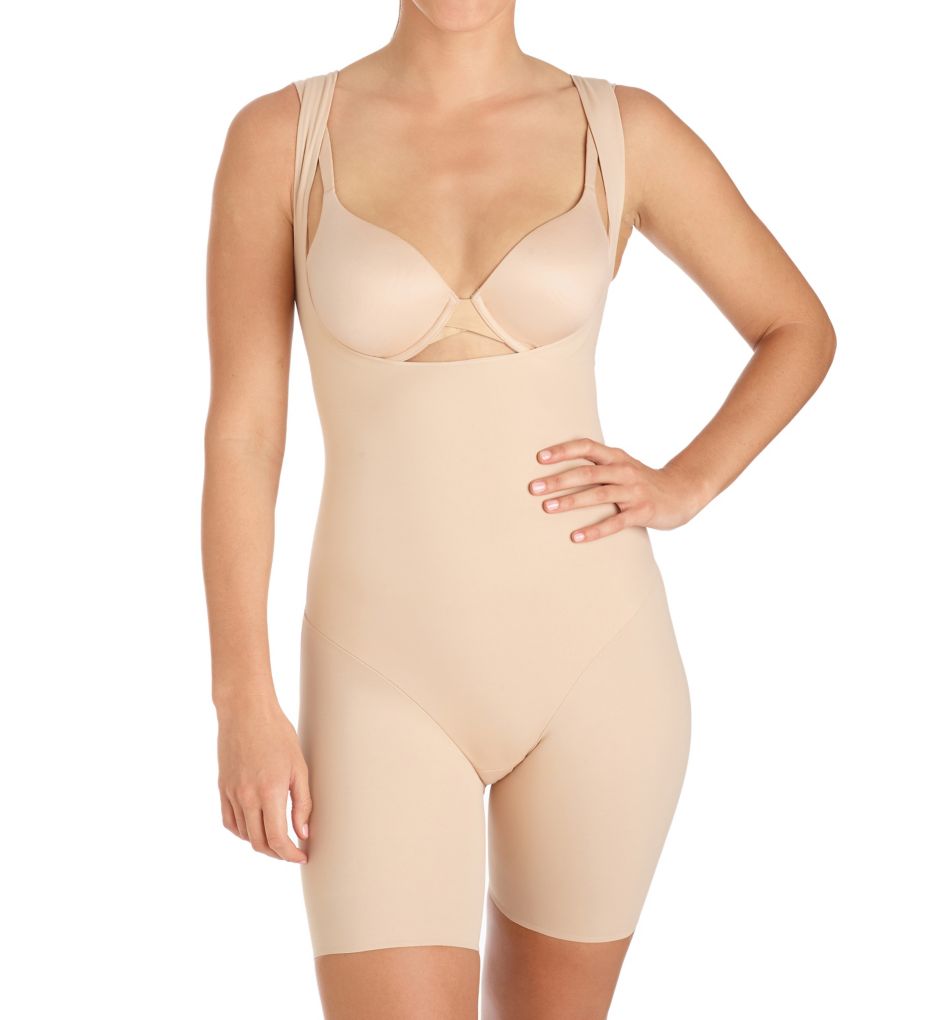 Women's Back Magic Extra Firm Torsette Thigh Slimmer Nude XL