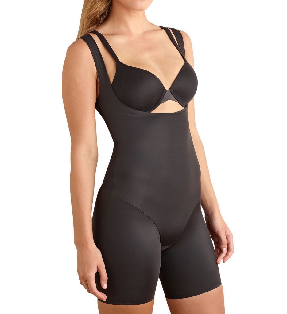 Black TC Extra Firm Hi-Waist Thigh Slimmer Shaper - Colour Basis