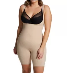 Plus Size Comfort WYOB Thigh Slimmer w/ Back Magic Nude XL