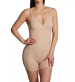 Low Back All-In-One Bike Short Bodysuit Warm Beige S