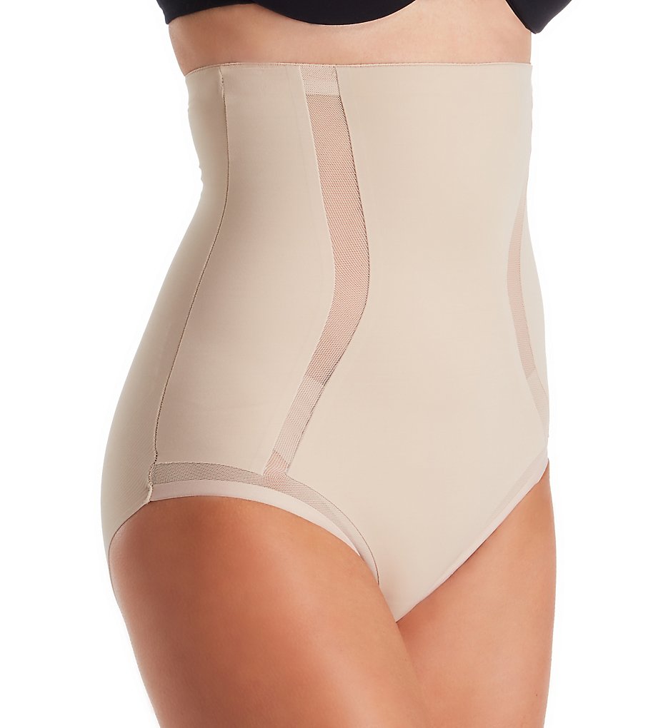 TC Fine Intimates - TC Fine Intimates 4285 Middle Manager High Waist Shaping Brief (Nude XL)