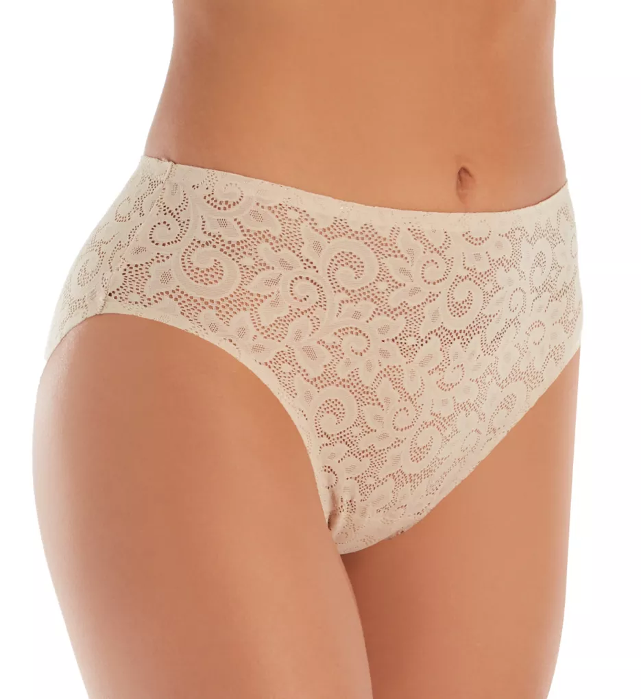Wonderful Edge All Over Lace Hi-Cut Panty Nude S