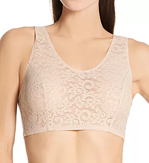 All Over Lace Bralette Warm Beige S