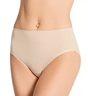 Cotton Modal Hi Cut Brief Panty Warm Beige S