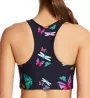 Terez Duo Knit Neon Butterflies Medium Impact Sports Bra 2651 - Image 2