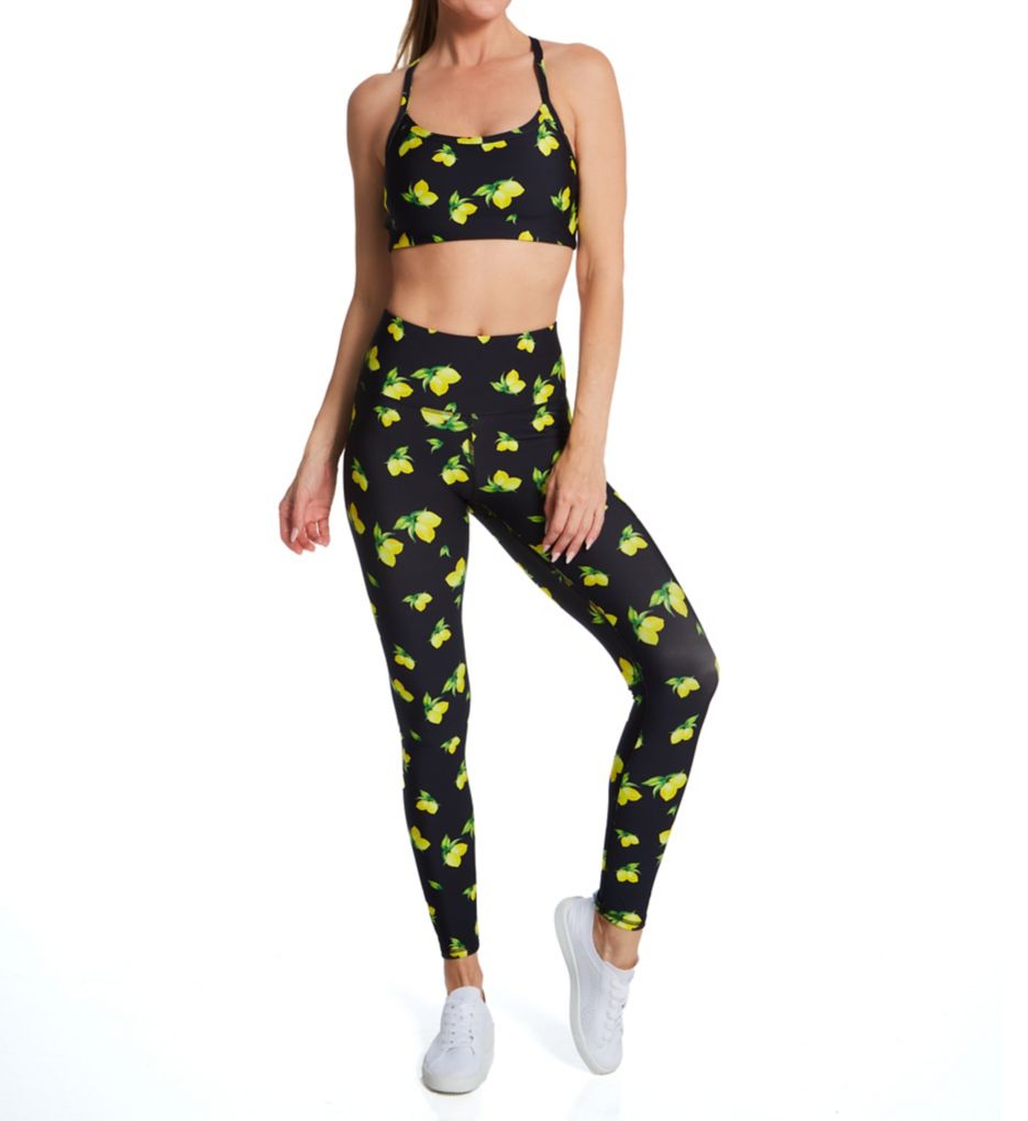 Terez Neon Butterflies Duoknit Leggings