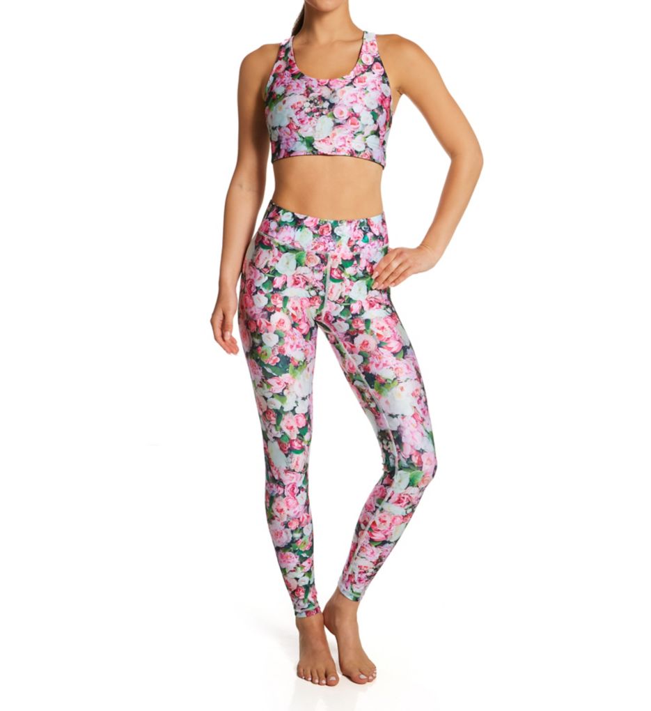 High-Rise Printed Compression Leggings for Women