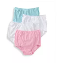 Cotton Full Cut Brief Panties - 4 Pack