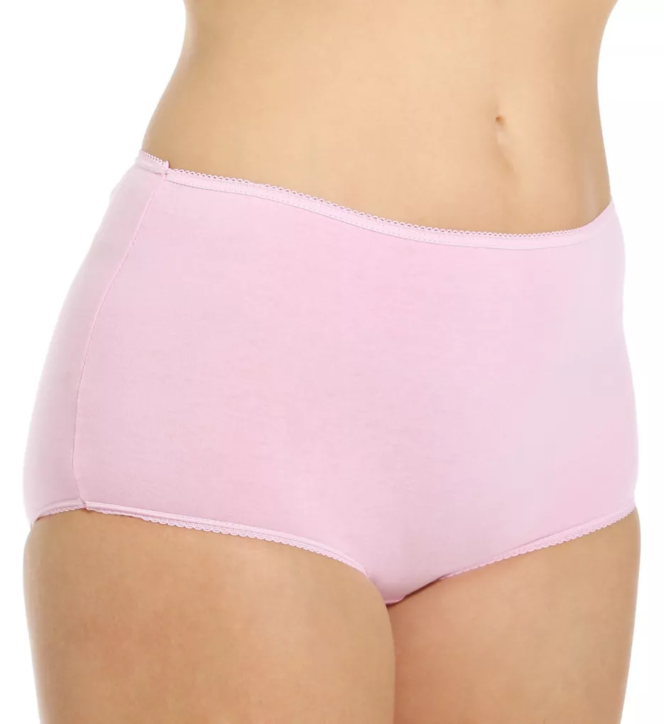 Cotton Full Cut Brief Panties - 4 Pack Assorted 5
