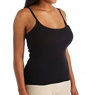 100% Cotton Cozy Camisole Black S