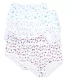 Floral Cotton Brief Panty - 6 Pack