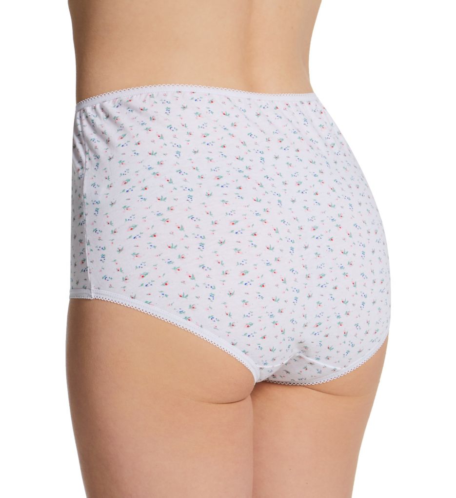 Floral Cotton Brief Panty - 6 Pack