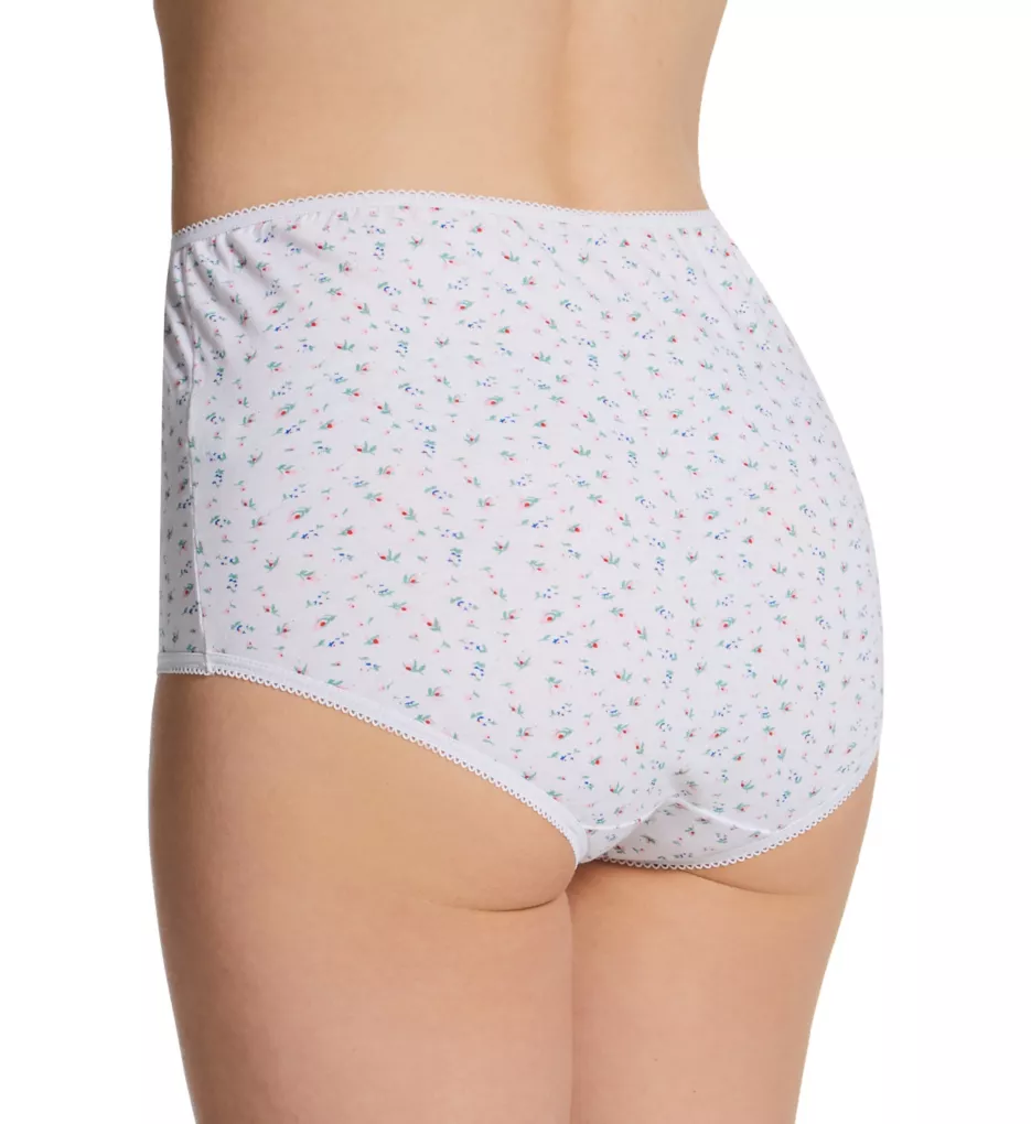 Teri Floral Cotton Brief Panty - 6 Pack 15001 - Image 2