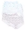 Teri Floral Cotton Brief Panty - 6 Pack 15001 - Image 3