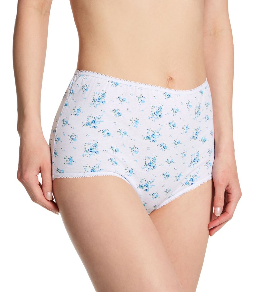 Floral Cotton Brief Panty - 6 Pack-gs