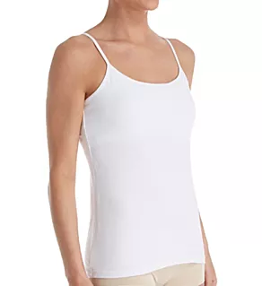 Cotton Camisole with Shelf Bra White M