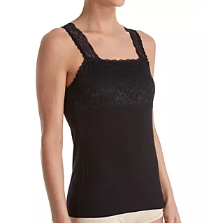 Lace Top Camisole Black M