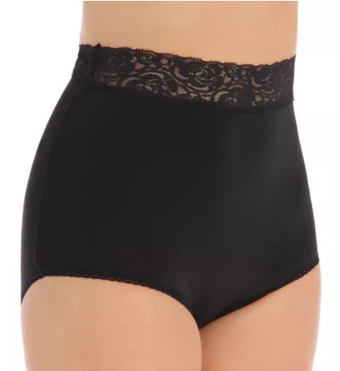 Teri Grace Lace Trim Microfiber Brief Panty 313