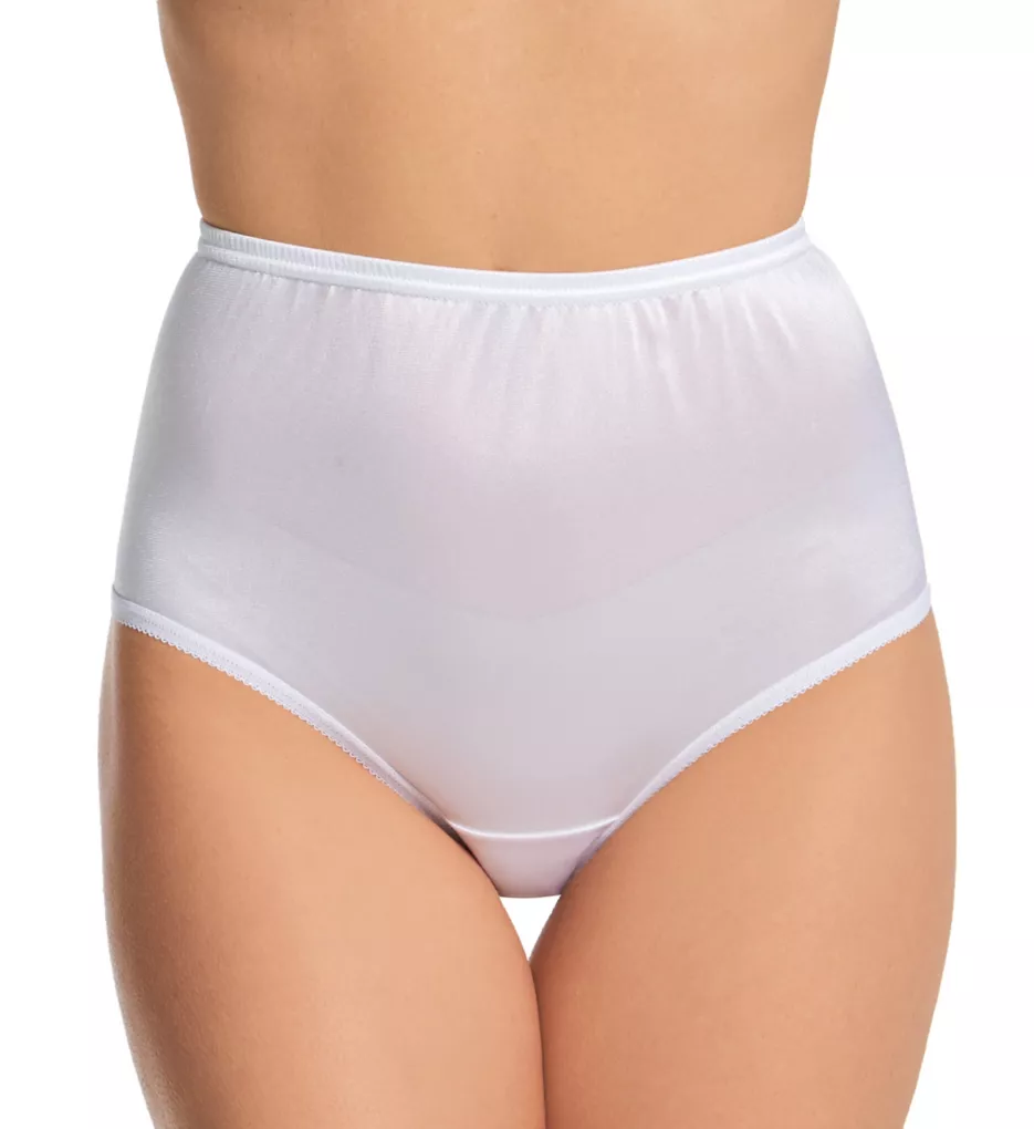 Teri Full Cut Nylon Brief Panty - 4 Pack 331 - Image 1