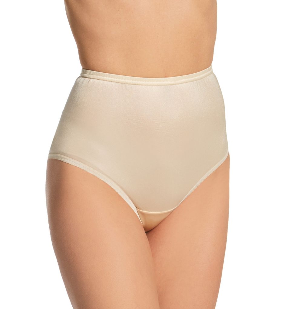 Women's White Nylon and Lace Incontinence Panties Large (6-Pack)