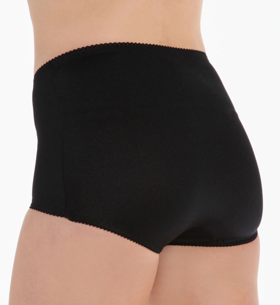 Barelythere Women's Solid Microfiber Full Brief Panty, Black, 6/7