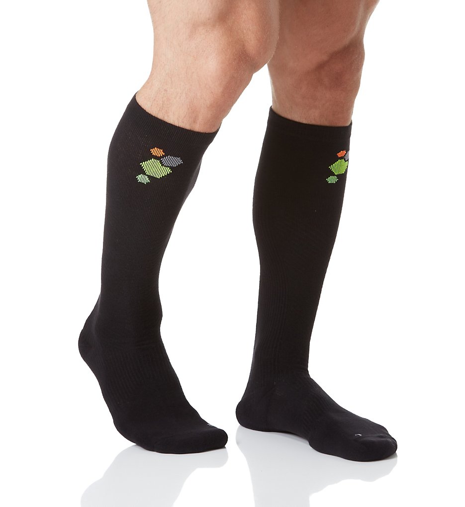 The Comfort Sock 20400102 Compression Over The Calf Socks - 2 Pack (Black)