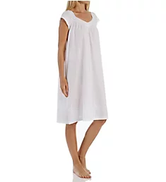 Veronica Short Sleeve Gown White P