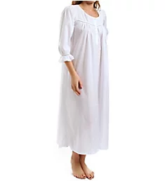 Pomina Long Sleeve Gown White P