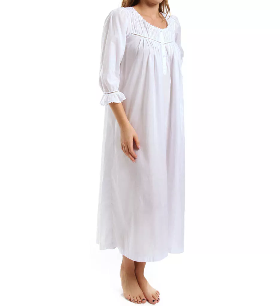 Pomina Long Sleeve Gown White P