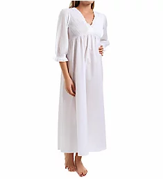 Ibis 3/4 Sleeve Long Gown White M