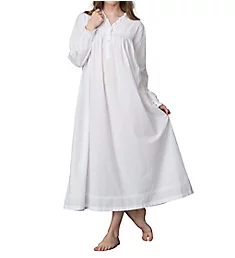 Rosalie Long Sleeve Nightgown White P