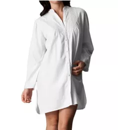 Fiona Long Sleeve Nightshirt White P