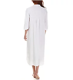 Virginia Fine Brushed Cotton Flannel Gown White P