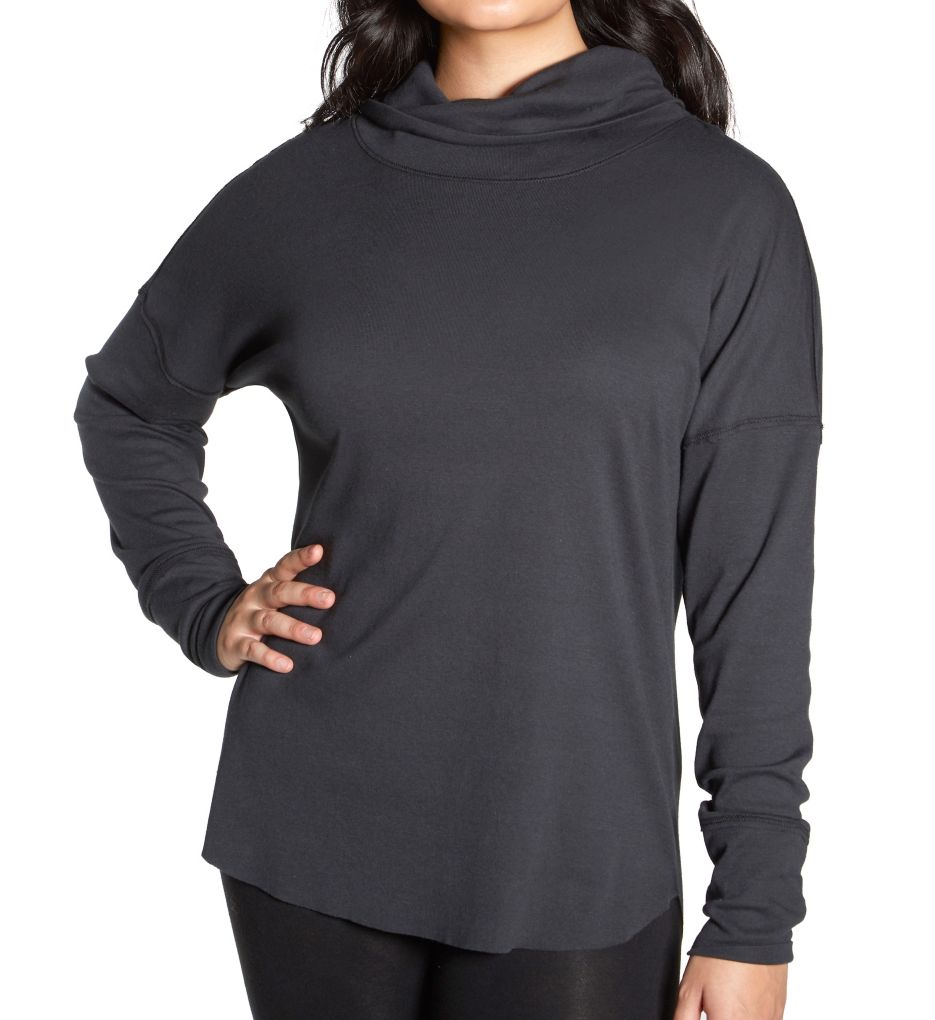 EZ Knit Drop Shoulder Turtleneck Top-acs