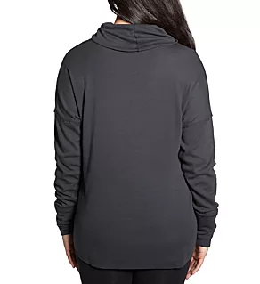 EZ Knit Drop Shoulder Turtleneck Top