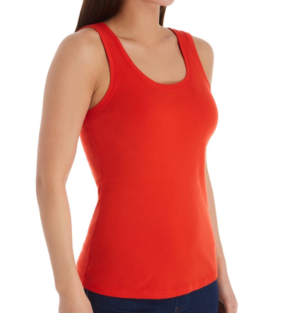 Heritage Knit Scoop Neck Rocker Tank-acs