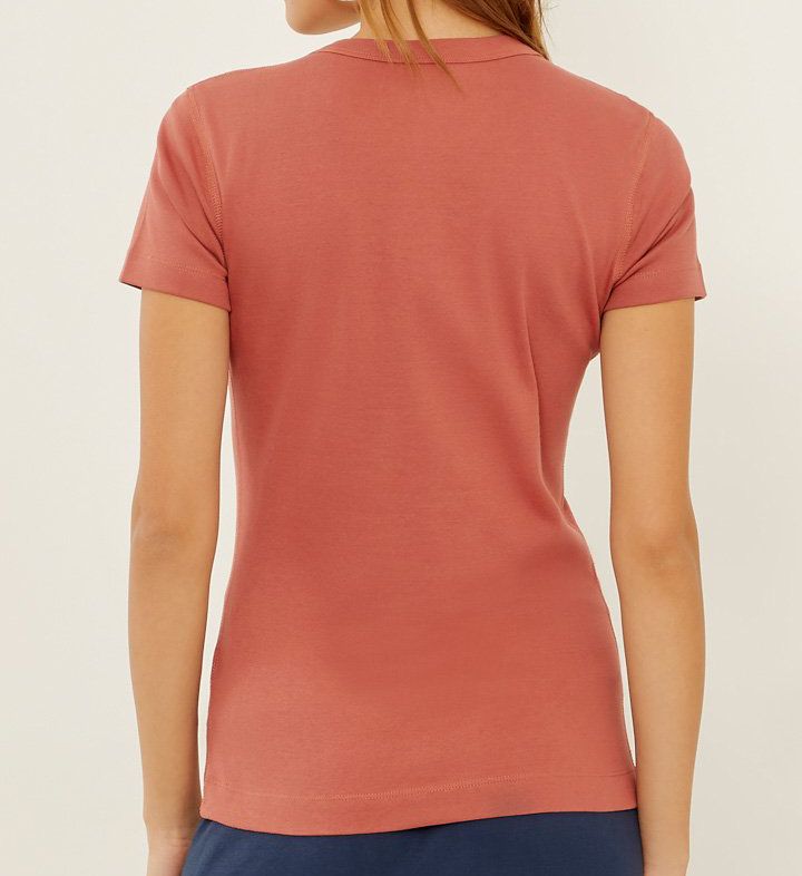 1X1 Short Sleeve Scoop Neck Tee-bs