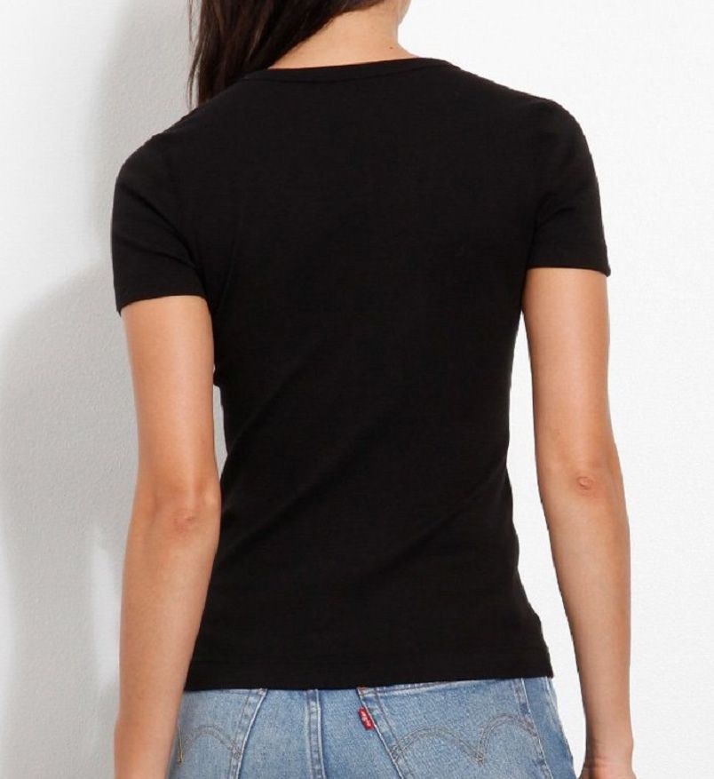 1X1 Short Sleeve Scoop Neck Tee-bs