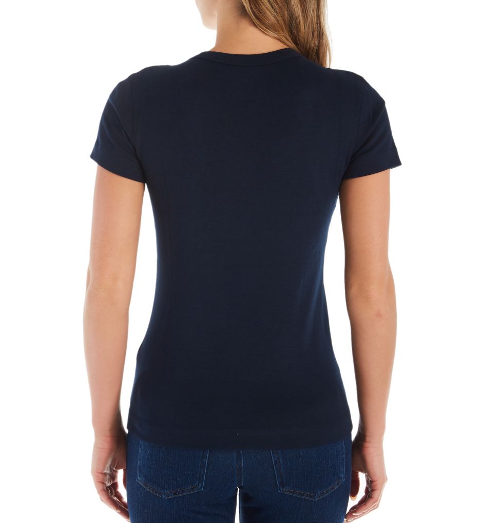 1X1 Short Sleeve Scoop Neck Tee-bs