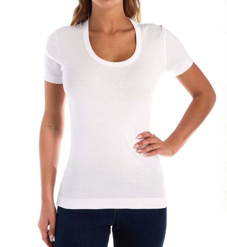 1X1 Short Sleeve Scoop Neck Tee-fs