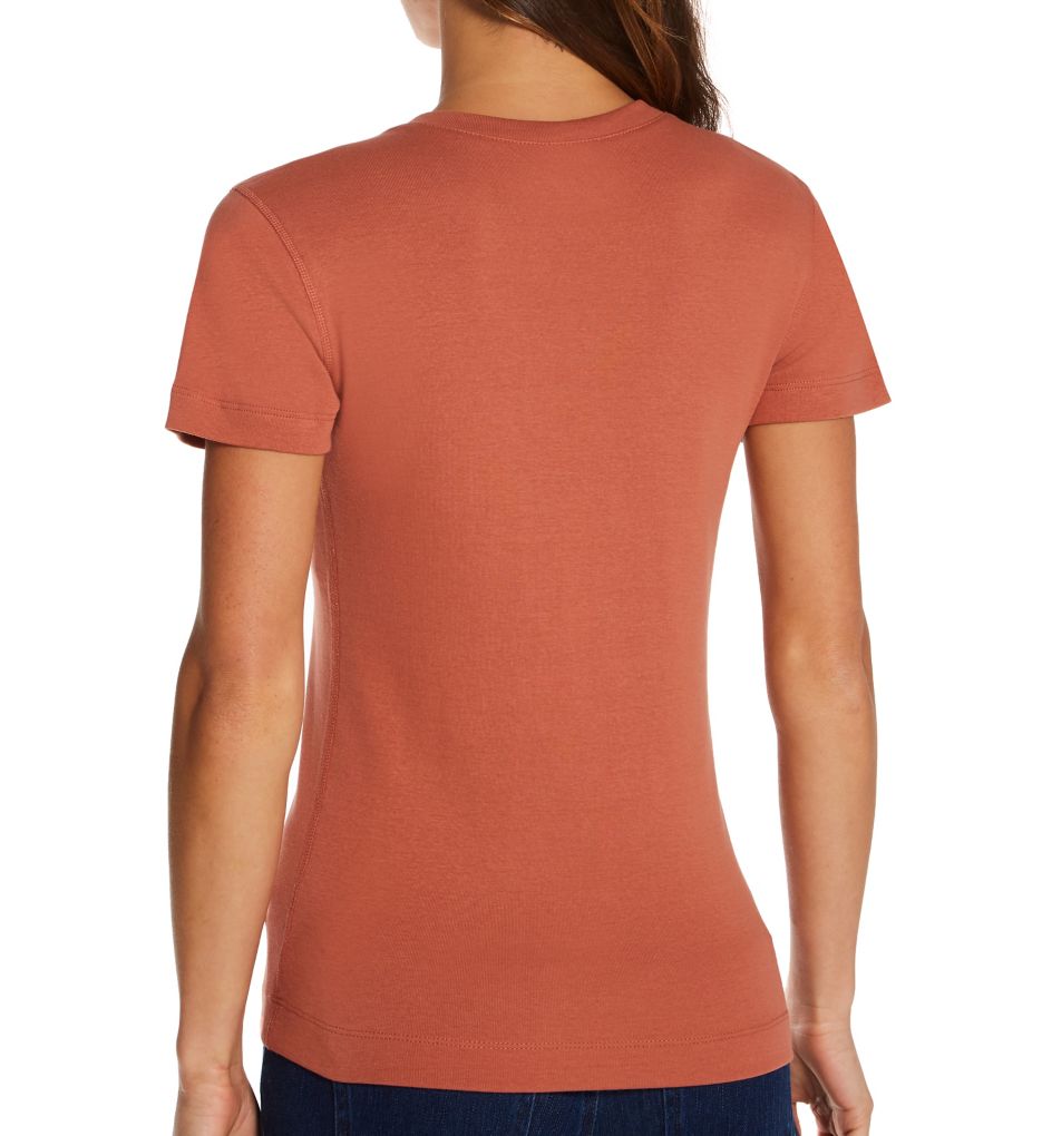 1x1 Short Sleeve Mid-V-Neck Tee-bs